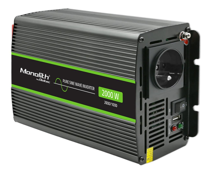 Przetwornica samochodowa Qoltec Przetwornica napięcia 1000W/2000W 12V na 230V